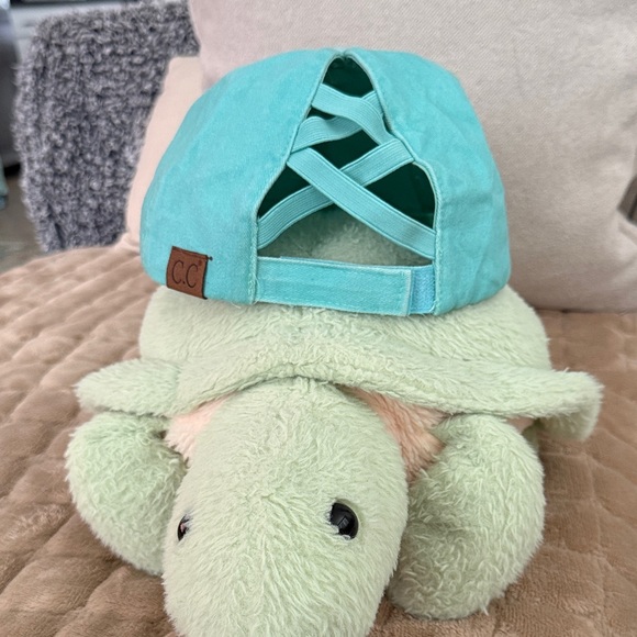 CC Turquoise Distressed Hat - Picture 2 of 3